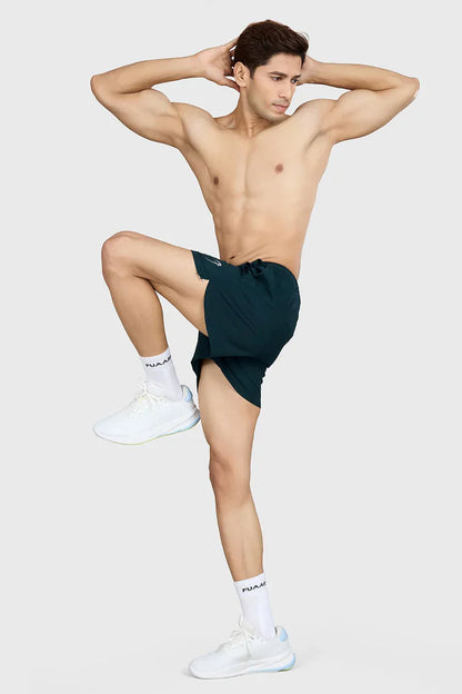 Pulse 4" Running Shorts Deep Green