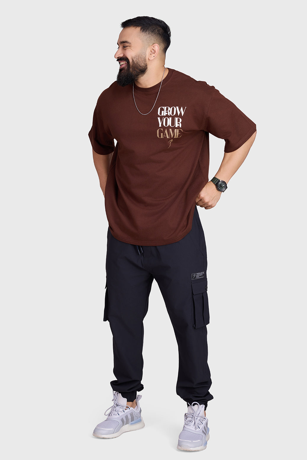 Unisex Grow Oversized T-shirts Coffee