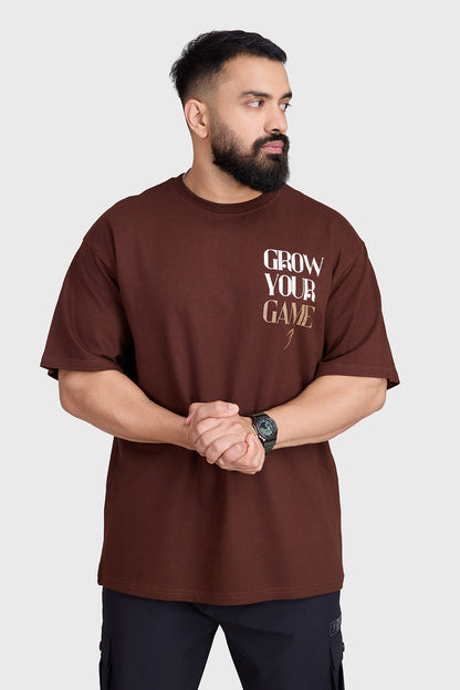 Unisex Grow Oversized T-shirts Coffee