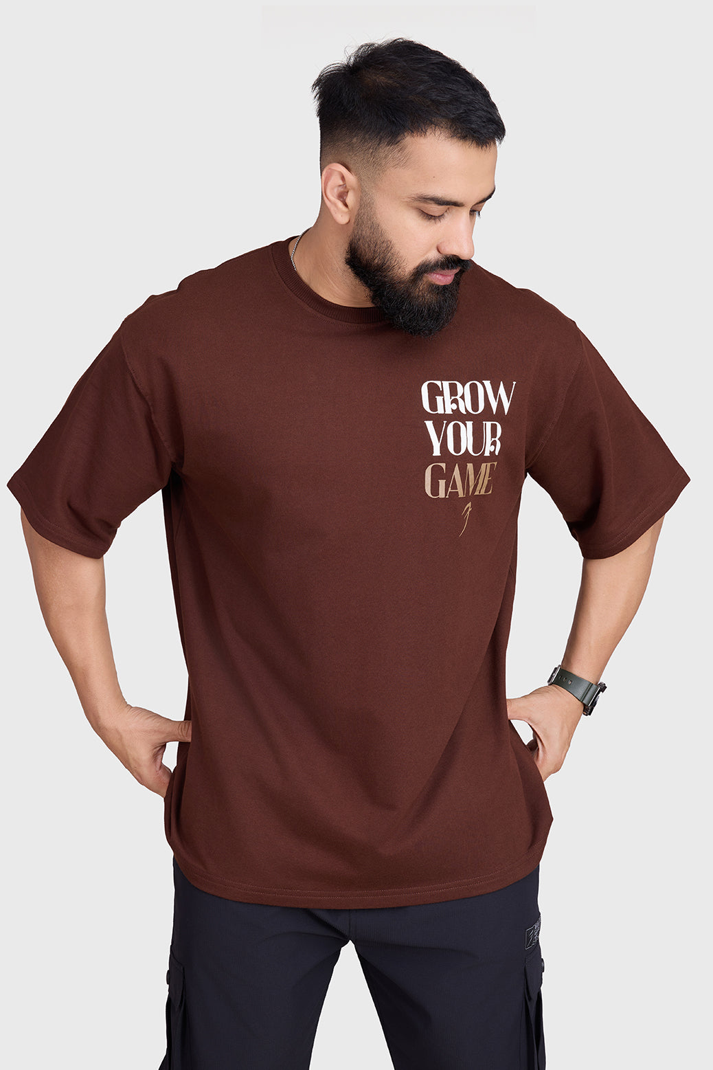 Unisex Grow Oversized T-shirts Coffee