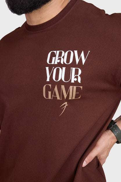 Unisex Grow Oversized T-shirts Coffee