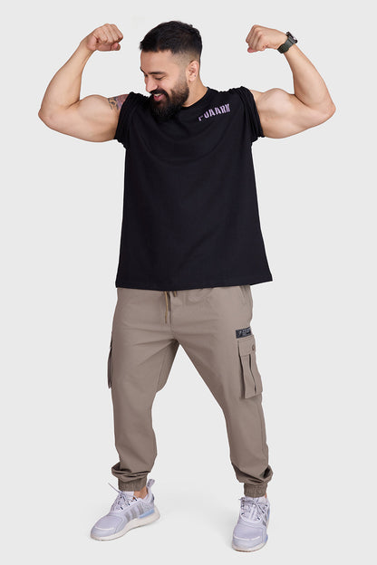 Unisex Rage Oversized T-shirts Black