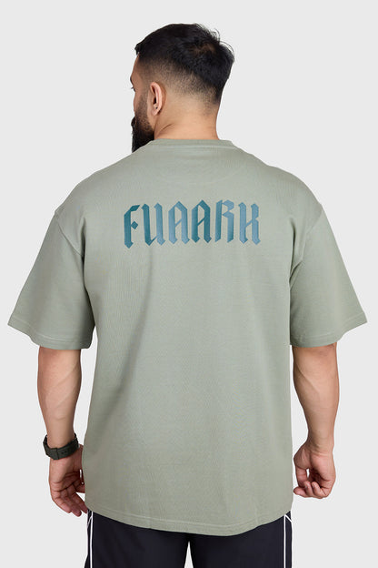 Unisex Regime Oversized T-shirts Sage Green
