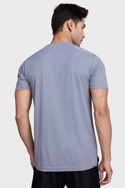 Checks Running T-shirt Ultimate Grey