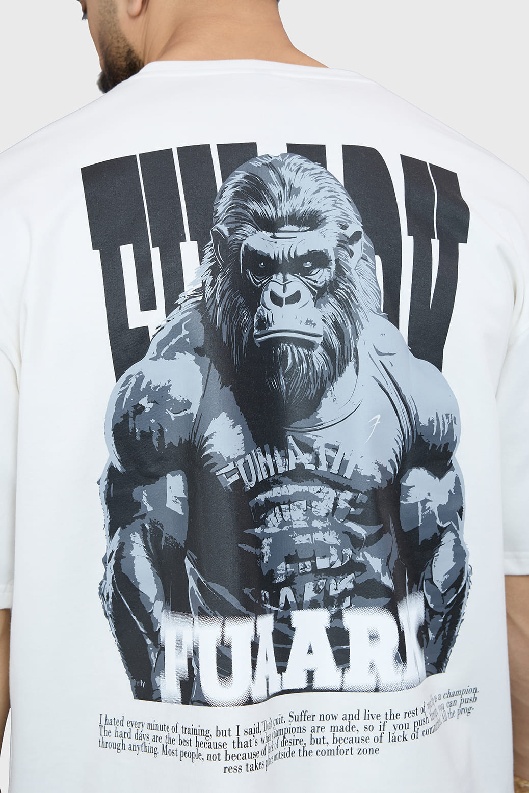 Gorilla Oversized T-shirt White