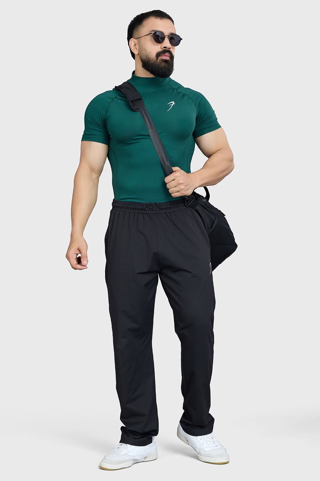 High Neck Compression T-shirt Emerald