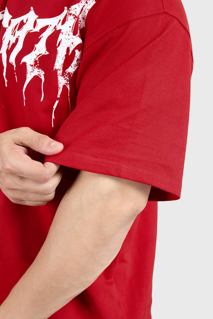 Levitate Oversized T-shirt Red