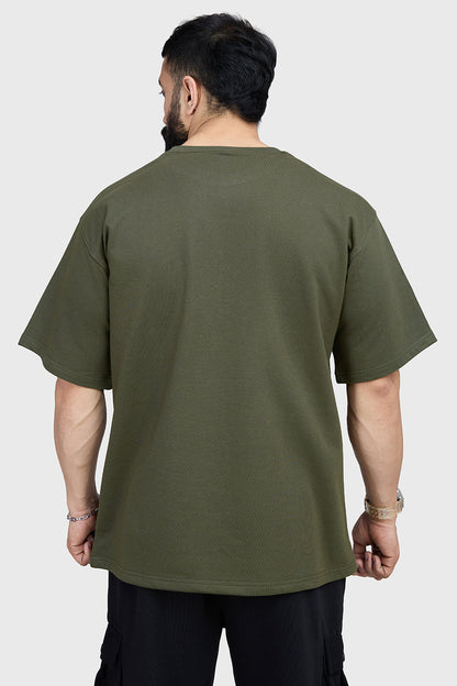 Refined Oversized T-shirt Olive