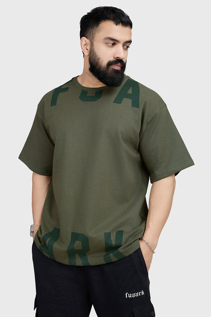 Refined Oversized T-shirt Olive