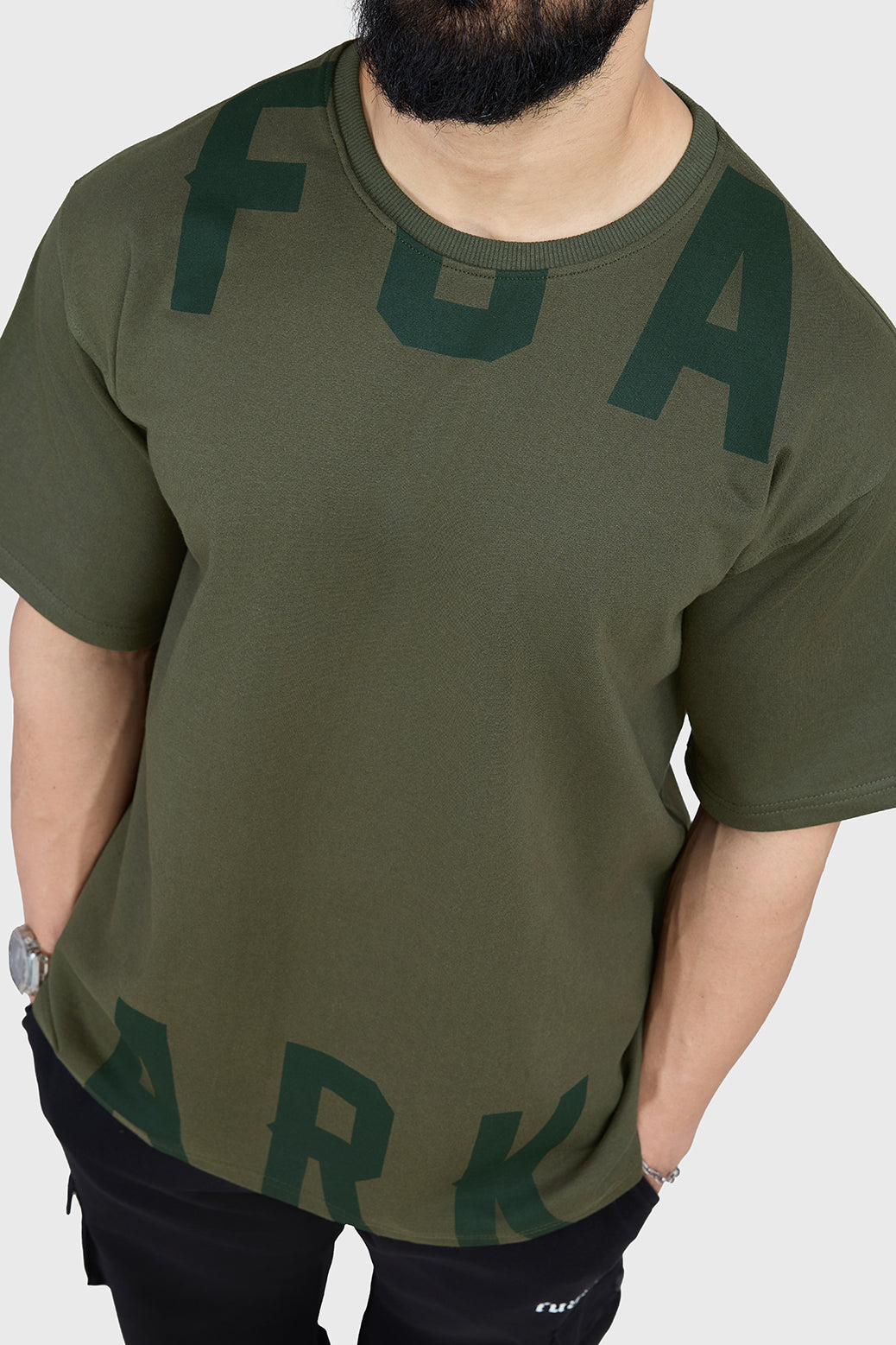 Refined Oversized T-shirt Olive