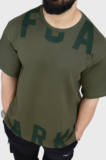 Refined Oversized T-shirt Olive