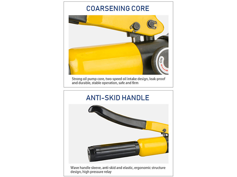 Hydraulic crimping tool with safety indicator