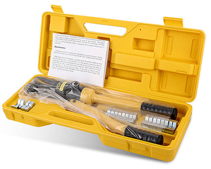 Crimping tool with rubber handles