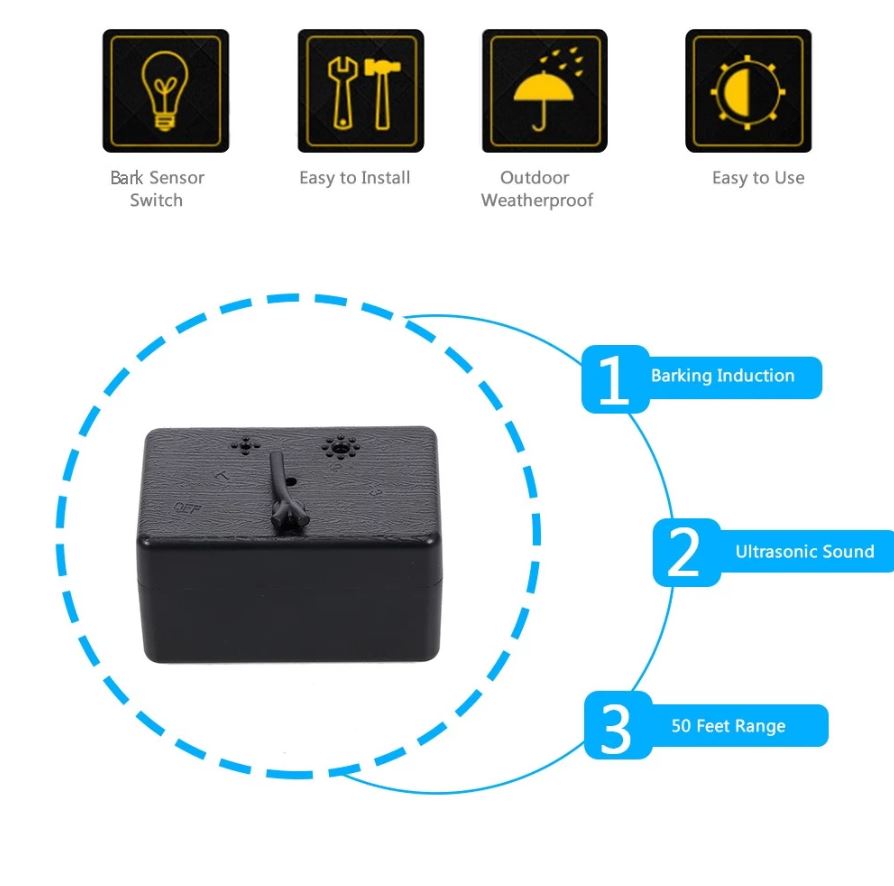 Ultrasonic Anti-Bark Dog Silencer