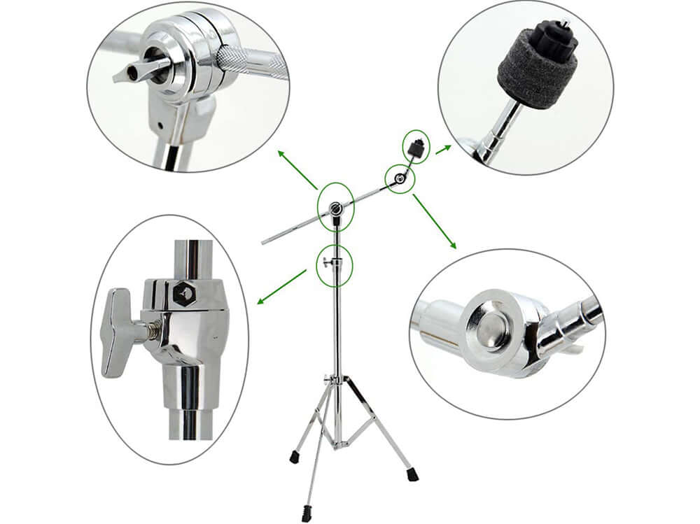 Cymbal stand with boom arm