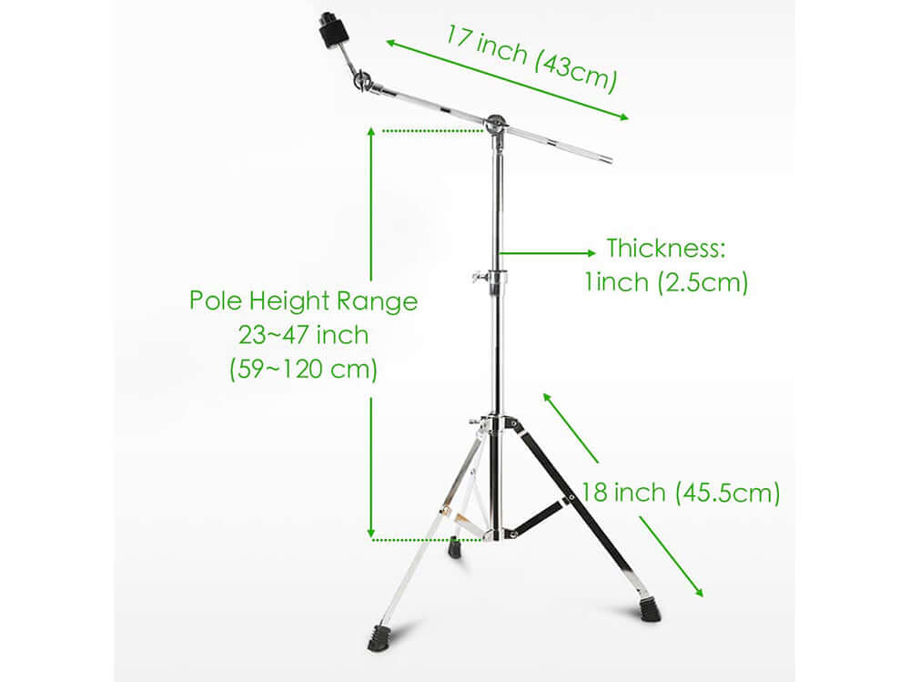 Foldable cymbal stand legs