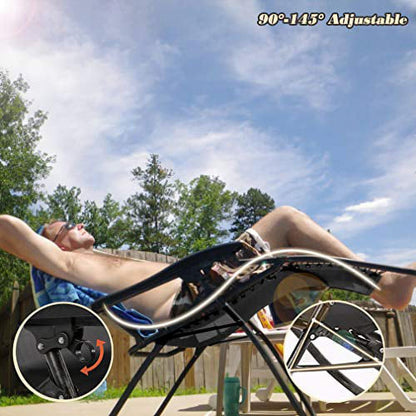 Camping Chair Zero Gravity Reclining Outdoor Garden Beach Chair