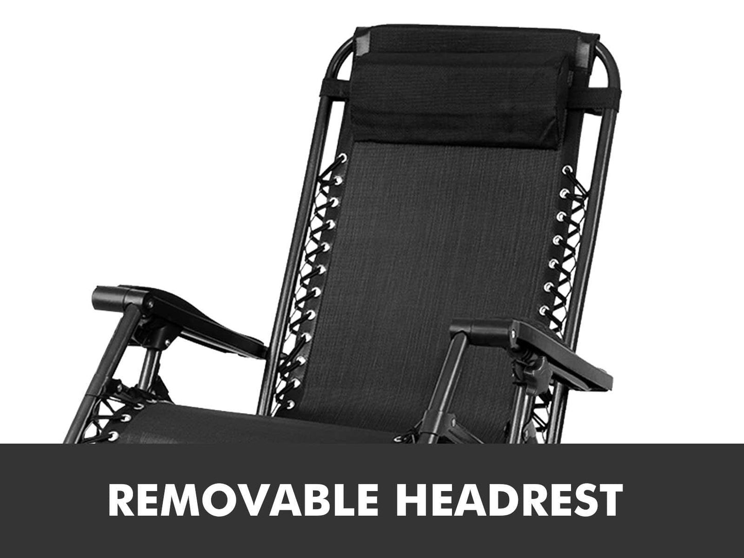 Camping Chair Zero Gravity Reclining Outdoor Garden Beach Chair