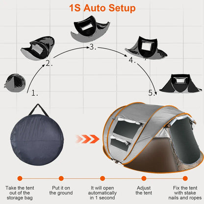 Camping Tent 4-6 Person Pop Up