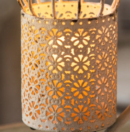 Retro Iron Birdcage Candle Holder Metal Hanging
