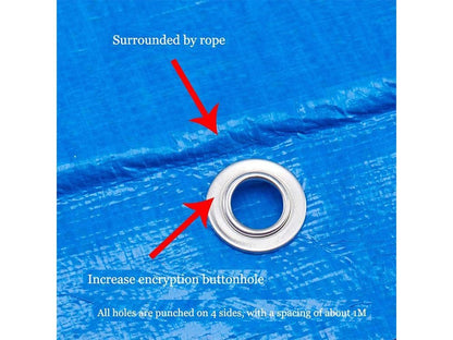 Heavy Duty Tarpaulin Covers Trap 6x6m