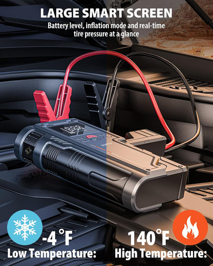 Car Jump Starter with Tyre Inflator