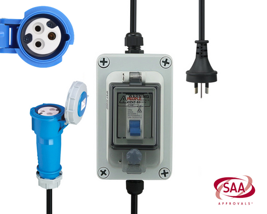 Caravan Extension Cable Adaptor 2m IP67