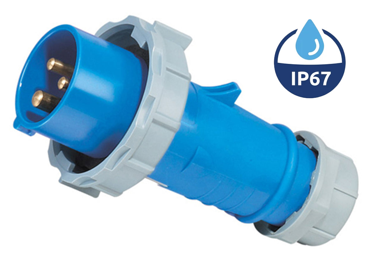 Caravan Camping Extension Lead 10m 16A to 10A with RCD