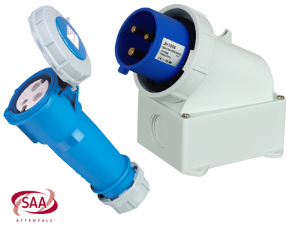 Caravan Lead Connector Plug Female and Male Inlets 16A IP67