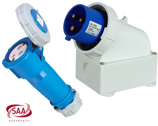 Caravan Lead Connector Plug Female and Male Inlets 16A IP67