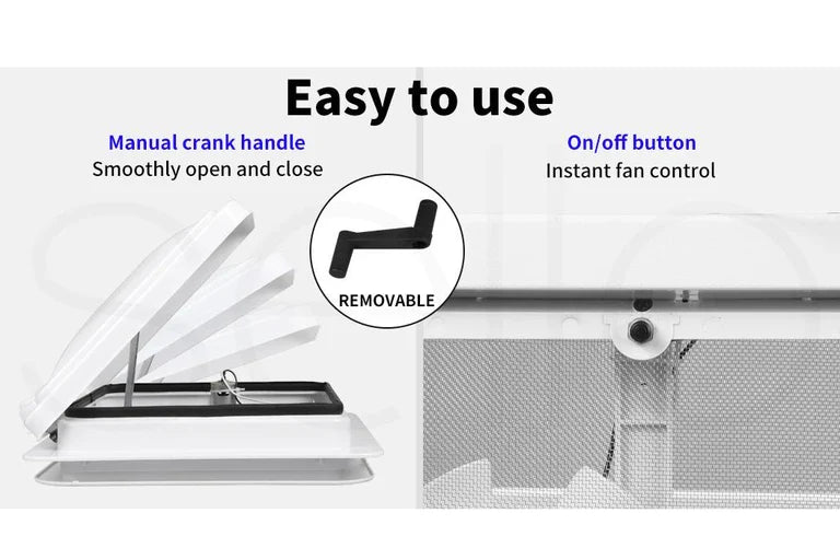 Caravan Roof Vent RV Shower Hatch