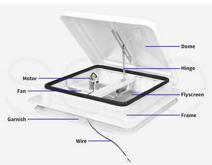 Caravan Roof Vent RV Shower Hatch