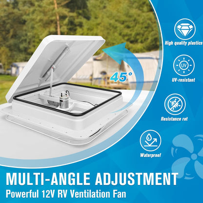 Caravan Roof Vent RV Shower Hatch
