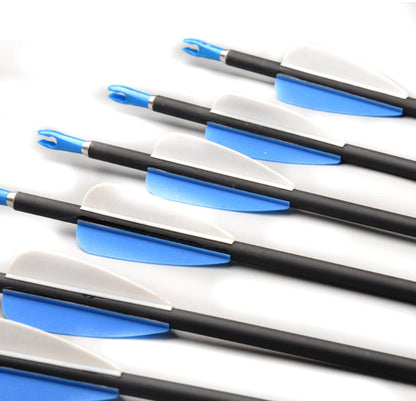 12pcs Hybrid Arrows 31.5 inches for recurve compound bow shootingdiameter 7.8mm