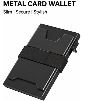 Slim Pop Up Wallet for Men - Minimalist RFID Blocking Credit Card Holder