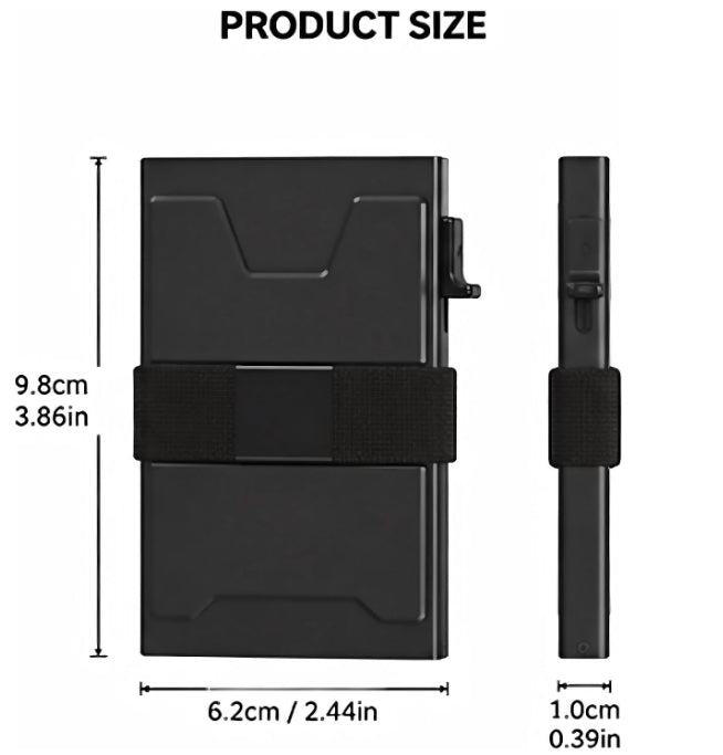 Slim Pop Up Wallet for Men - Minimalist RFID Blocking Credit Card Holder