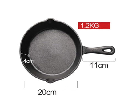 Cast Iron Skillet Pan Frying Egg Pan Kitchen Cookware