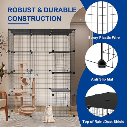 Cat Cage DIY Enclosure Pet Crate Rabbit Hutch Pet Playpen