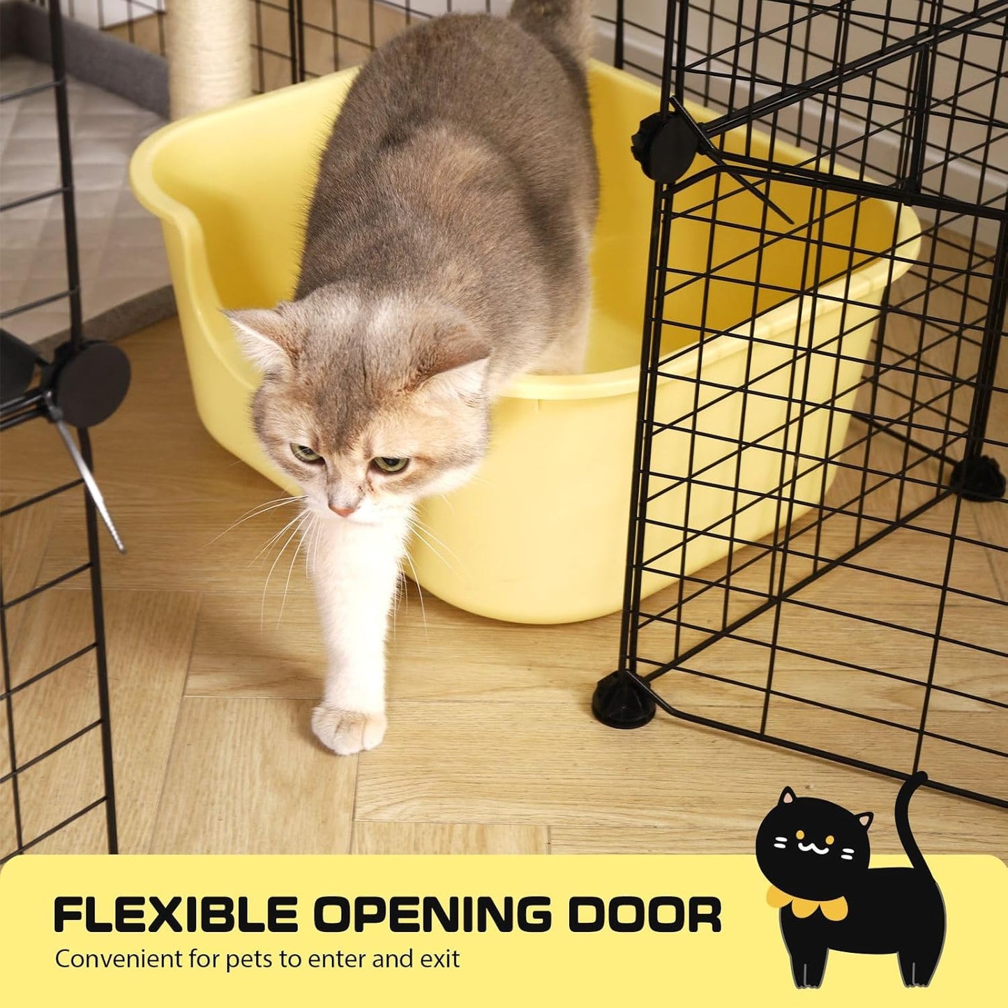 Cat Cage DIY Enclosure Pet Crate Rabbit Hutch Pet Playpen