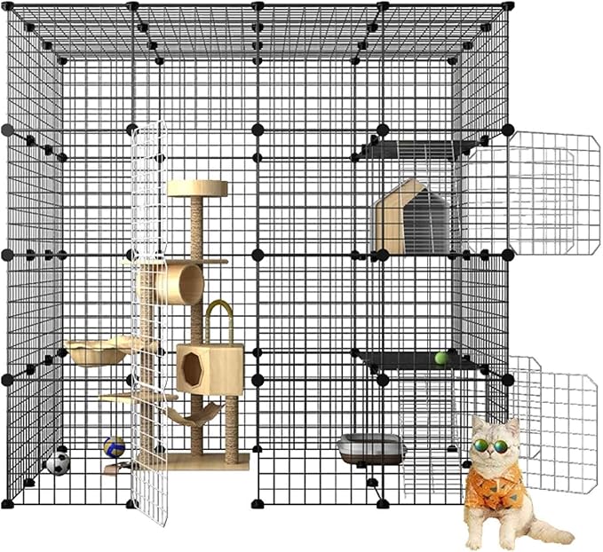 Cat Cage DIY Enclosure Pet Crate Rabbit Hutch Pet Playpen