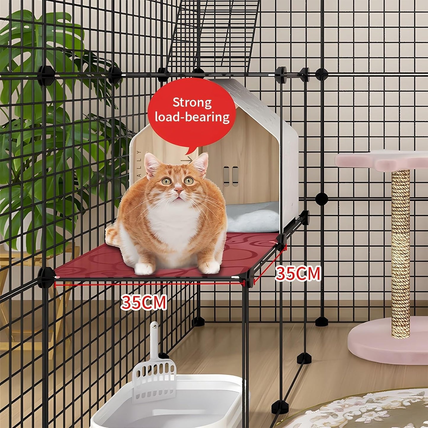 Cat Cage DIY Enclosure Pet Crate Rabbit Hutch Pet Playpen