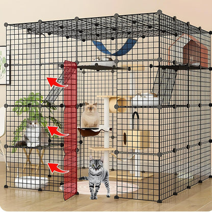 Cat Cage DIY Enclosure Pet Crate Rabbit Hutch Pet Playpen