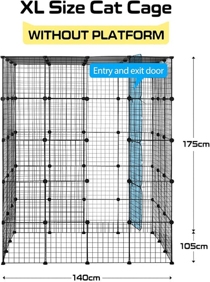Cat Cage DIY Enclosure Pet Crate Rabbit Hutch Pet Playpen