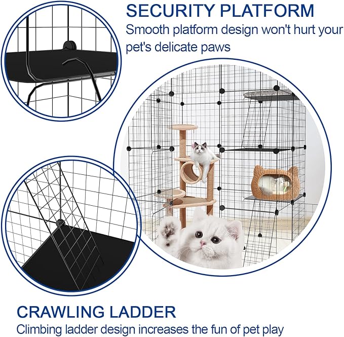 Cat Cage DIY Enclosure Pet Crate Rabbit Hutch Pet Playpen