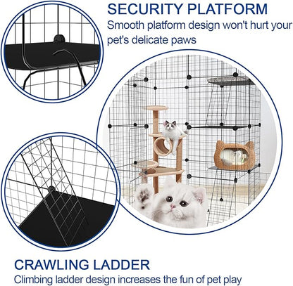 Cat Cage DIY Enclosure Pet Crate Rabbit Hutch Pet Playpen