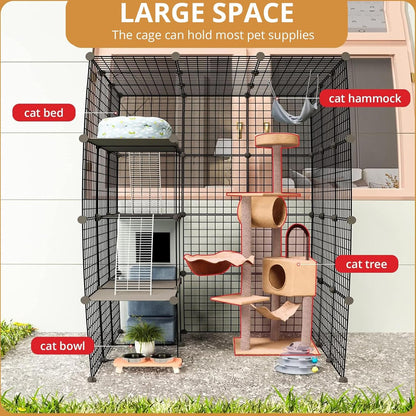 Cat Cage DIY Enclosure Pet Crate Rabbit Hutch Pet Playpen