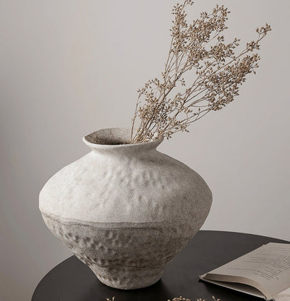 Rustic Ceramic Vase Wabi-Sabi aesthetics