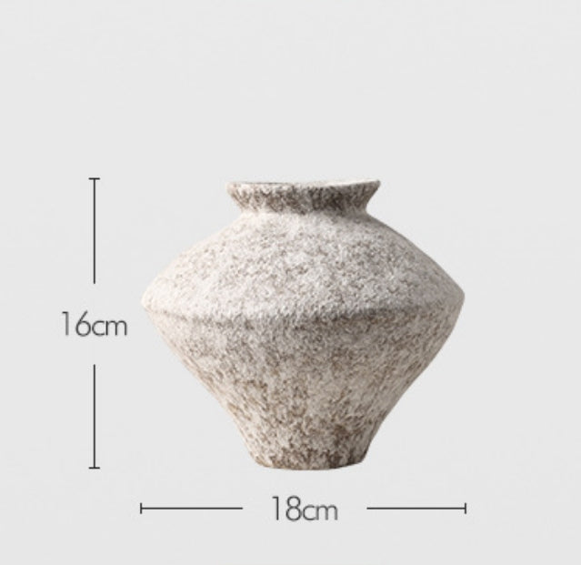 Rustic Ceramic Vase Wabi-Sabi aesthetics