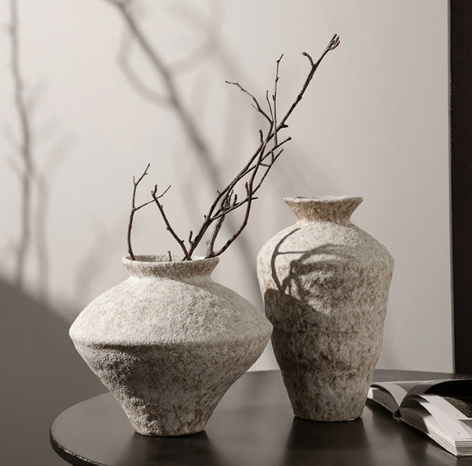 Rustic Ceramic Vase Wabi-Sabi aesthetics