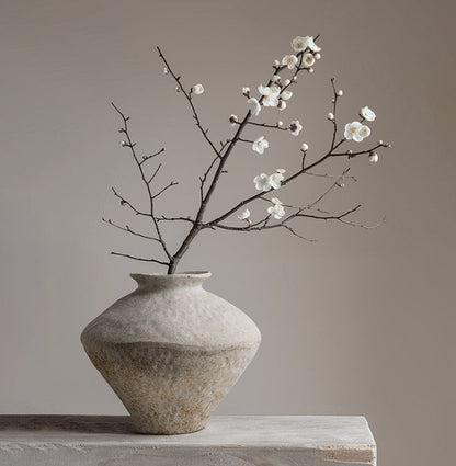 Rustic Ceramic Vase Wabi-Sabi aesthetics